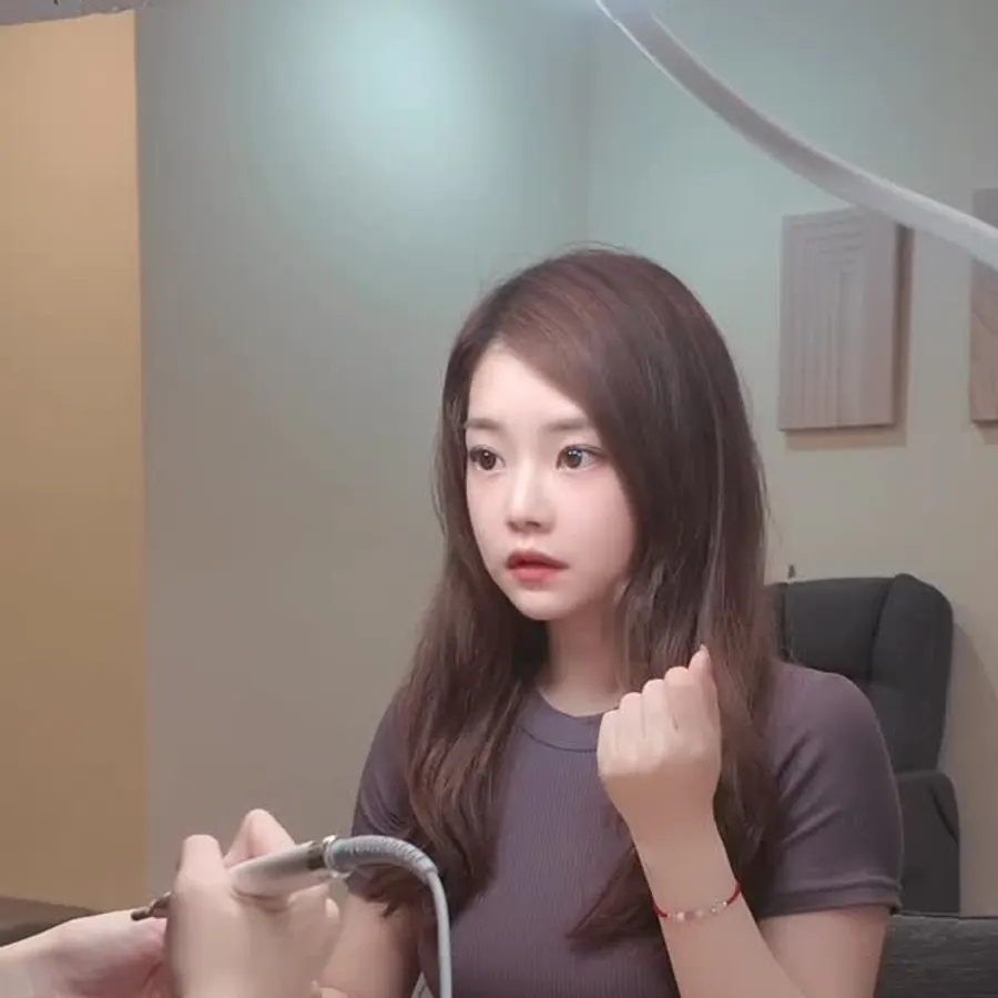 老師示範打磨